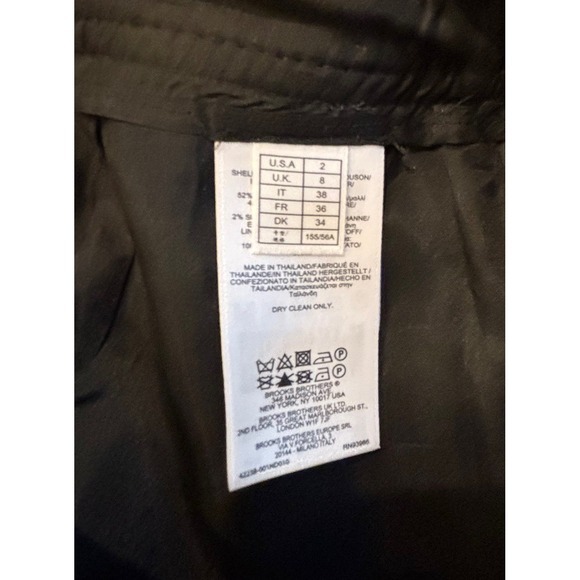 Brooks Brothers Woman Black Wool Blend Skirt Size 2 - Picture 6 of 7